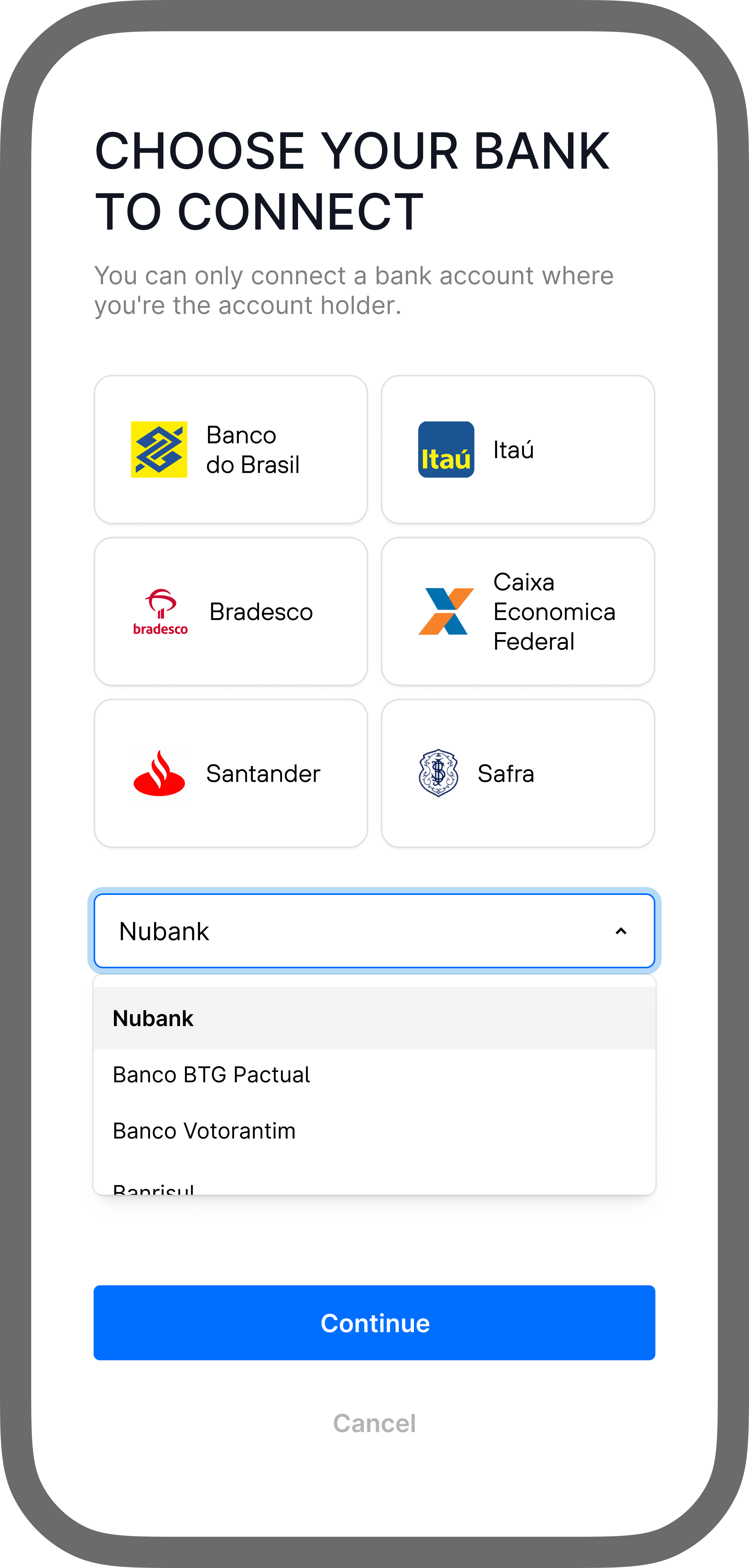Payment page example