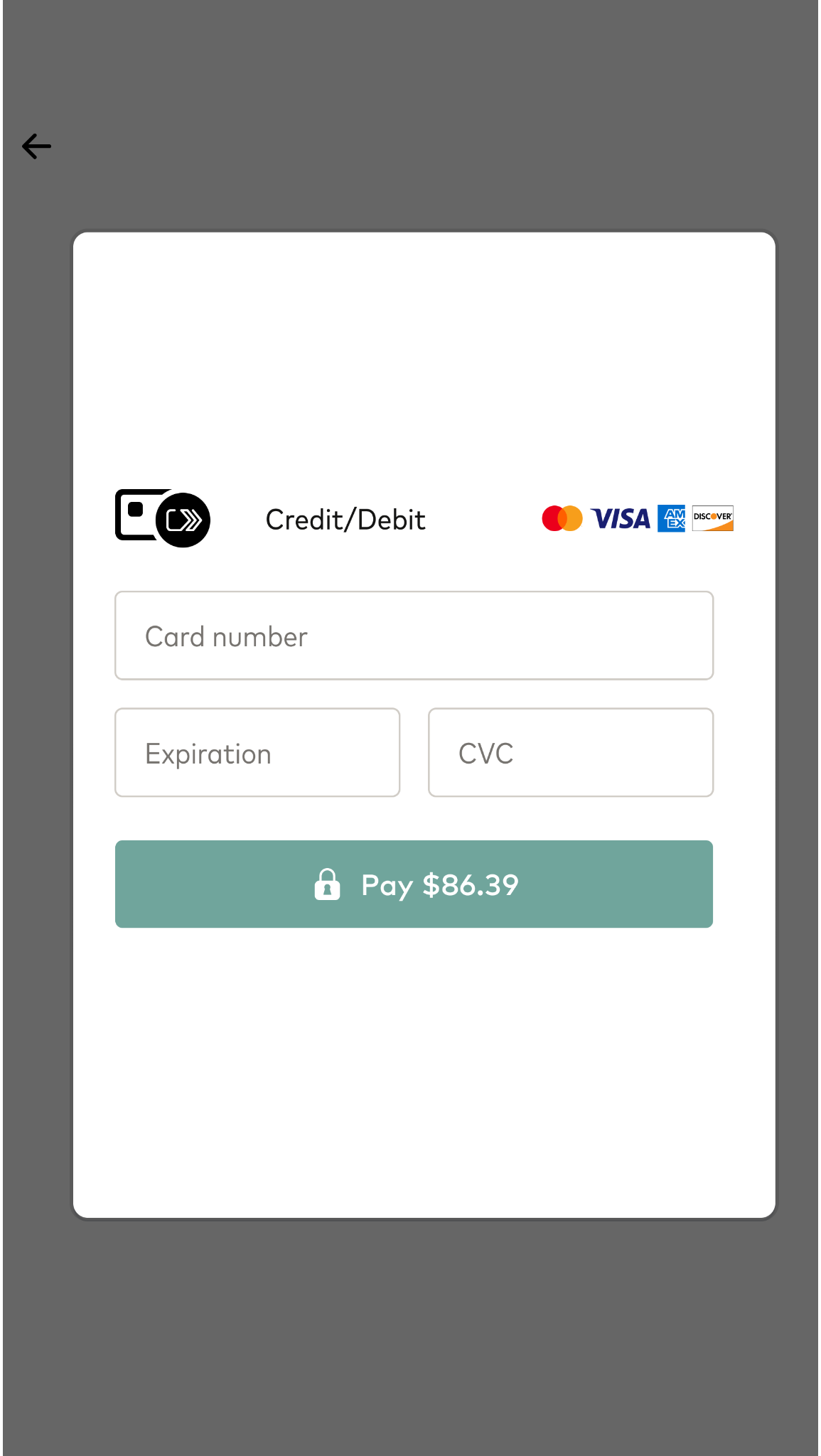 Click to Pay checkout example