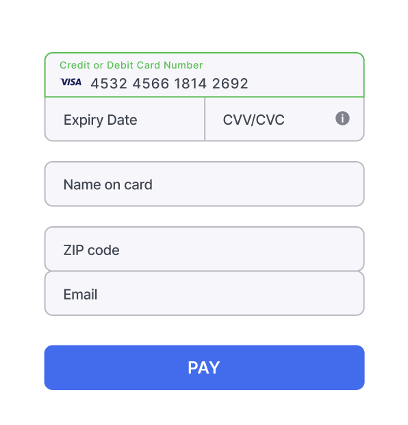 Flat template example