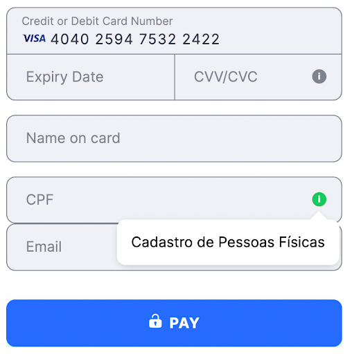 Flat template Brazil CPF