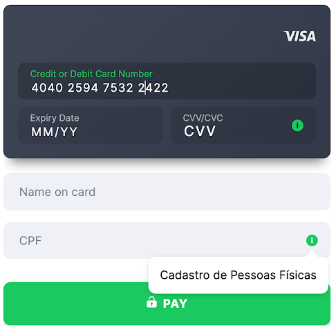 Card template Brazil CPF