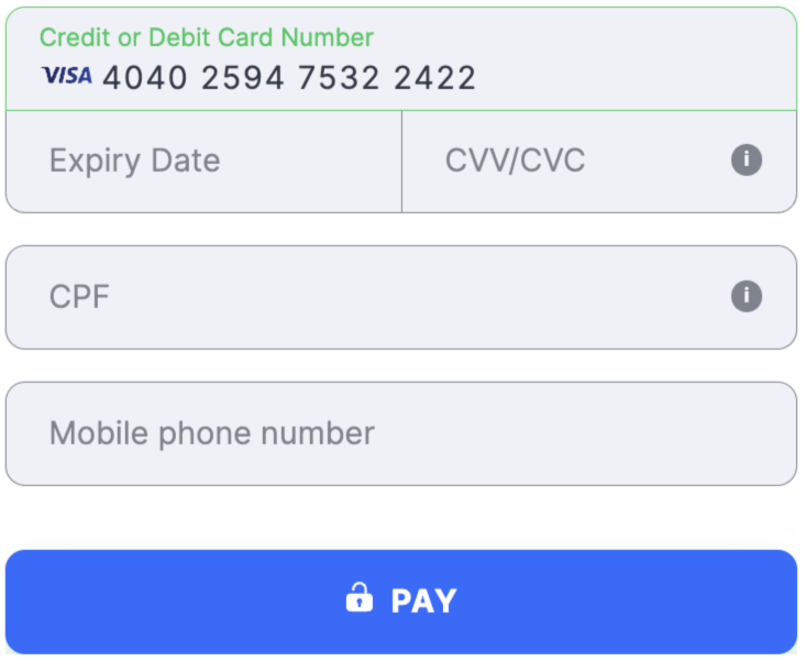 Flat template Brazil Mobile phone number