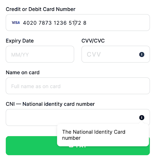 Default template Cameroon CNI