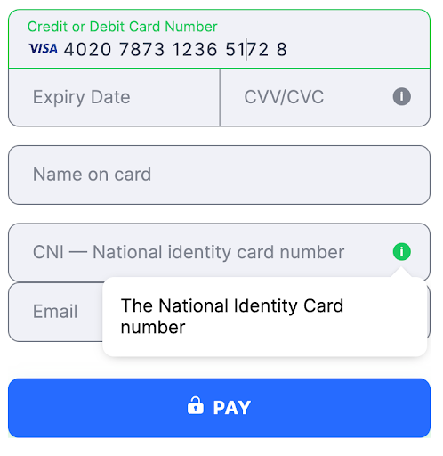 Flat template Cameroon CNI