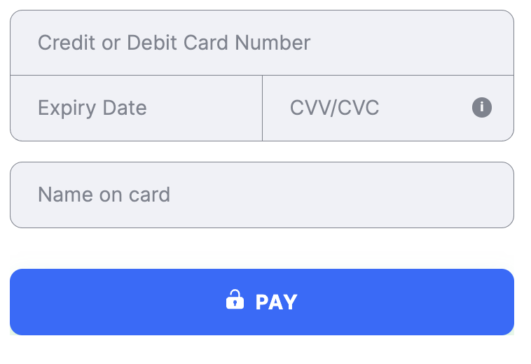 Flat template Name on card