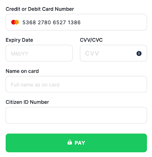 Default template China Citizen ID Number