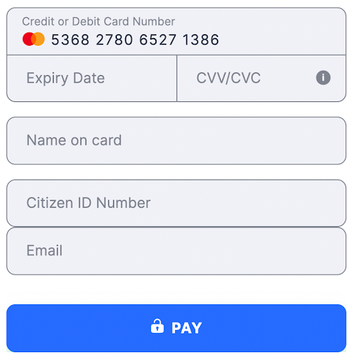 Flat template China Citizen ID Number