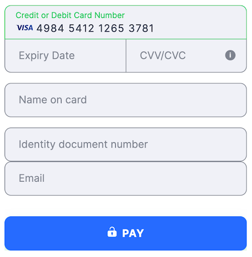 Flat template Costa Rica Cédula de Identidad