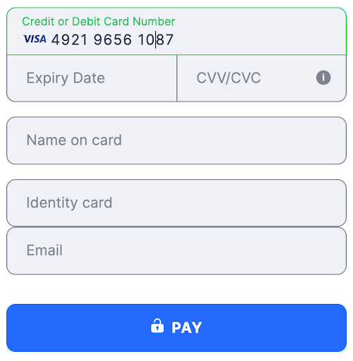 Flat template Dominican Republic Identity card