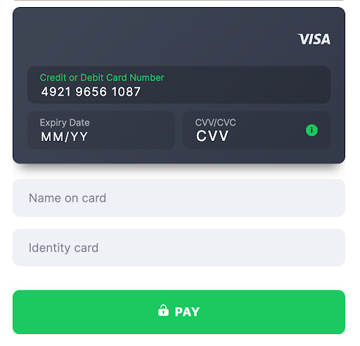 Card template Dominican Republic Identity card