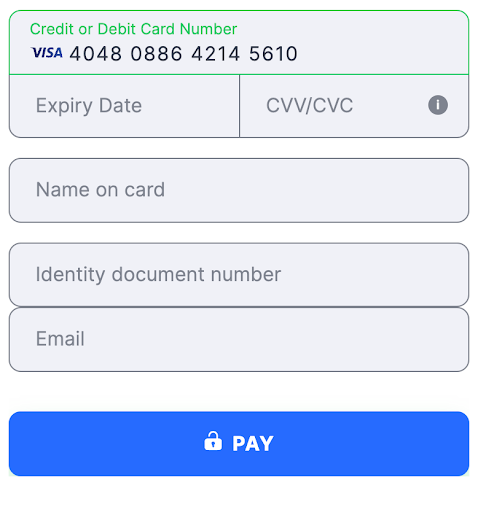 Flat template Ecuador Cédula de Identidad