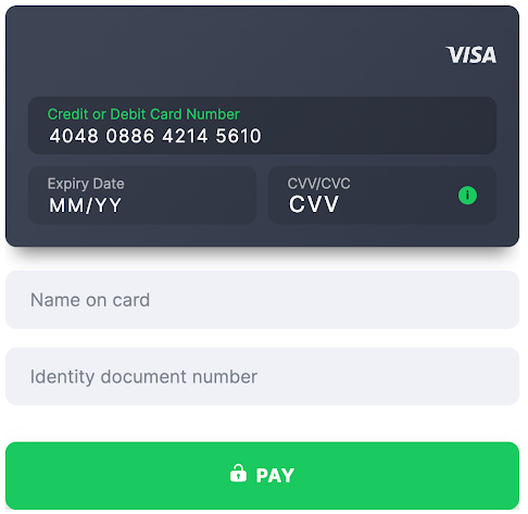 Card template Ecuador Cédula de Identidad