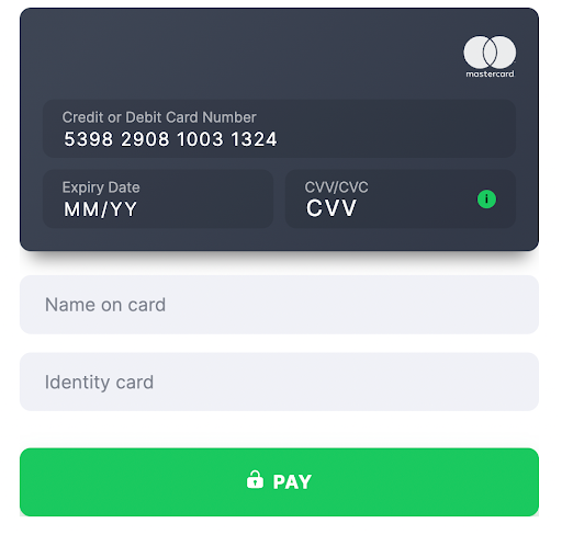 Card template Egypt Identity card