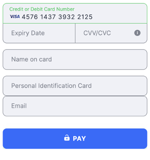 Flat template El Salvador Personal Identification Card