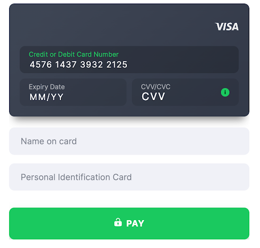 Card template El Salvador Personal Identification Card