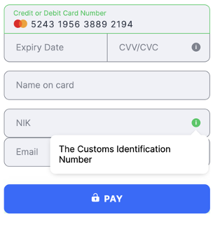 Flat template Indonesia NIK