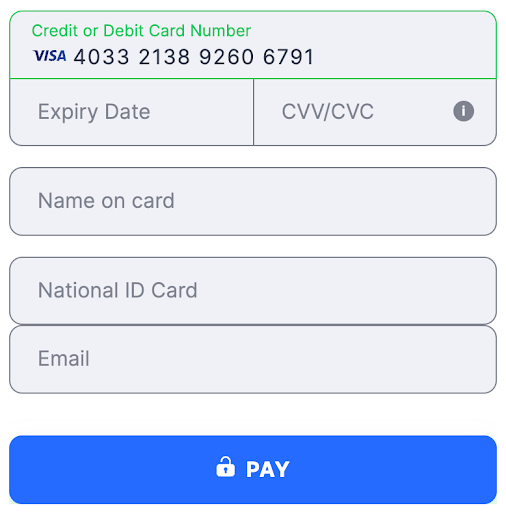 Flat template Kenya National ID Card