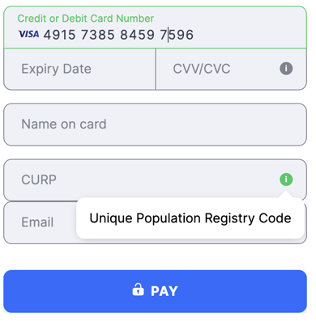 Flat template Mexico CURP