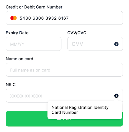 Default template Malaysia NRIC