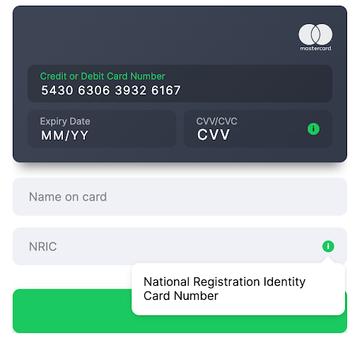 Card template Malaysia NRIC