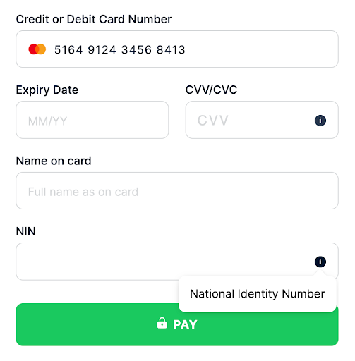Default template Nigeria NIN