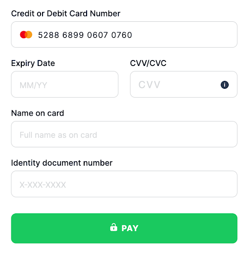 Default template Paraguay Cédula de Identidad