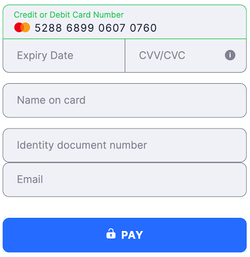 Flat template Paraguay Cédula de Identidad