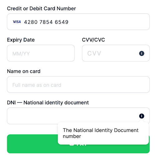 Default template Peru DNI