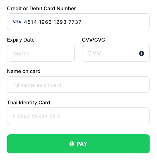 Default template Thailand Thai Identity Card