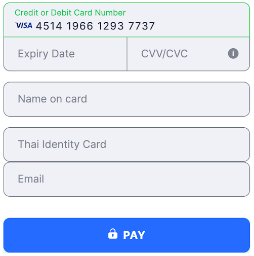 Flat template Thailand Thai Identity Card