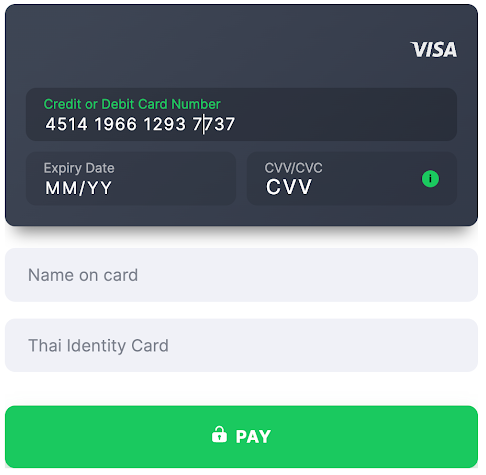 Card template Thailand Thai Identity Card