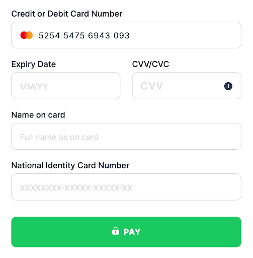 Default template Tanzania National Identity Card
