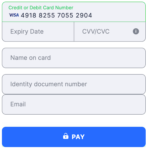 Flat template Uruguay Cédula de Identidad