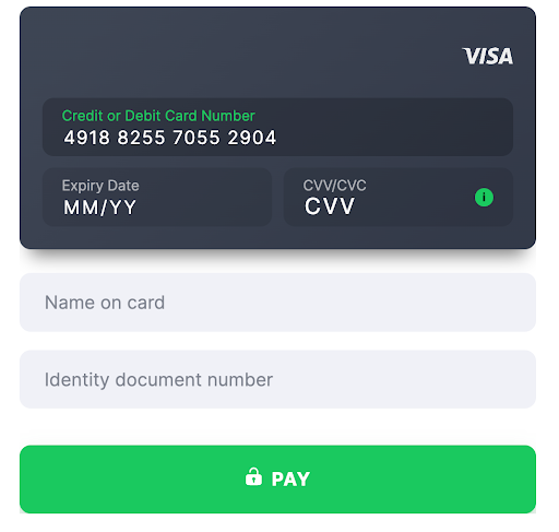 Card template Uruguay Cédula de Identidad