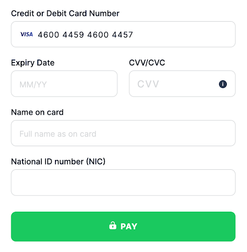 Default template Uganda National ID number (NIC)