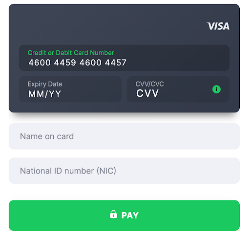 Card template Uganda National ID number (NIC)