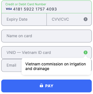 Flat template Vietnam VNID